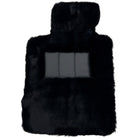 Black Sheepskin Floor Floor Mats For BMW M8 Series Convertible F91 - AutoWin