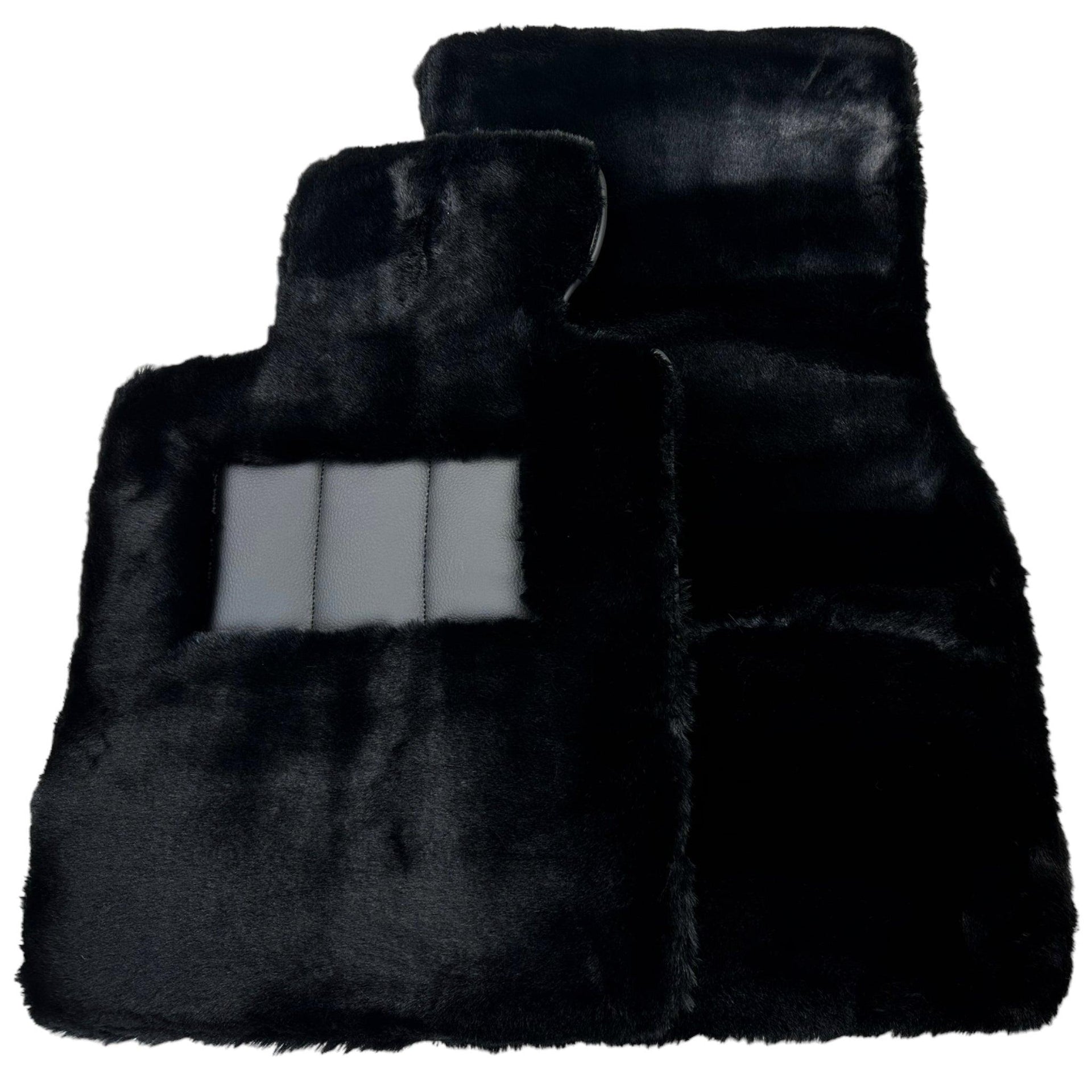 Black Sheepskin Floor Floor Mats For BMW X3M Series F97 - AutoWin