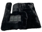 Black Sheepskin Floor Mats For Mercedes-Benz G Class 2019-2022 W463 ER56 Design - AutoWin
