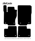 Black Sheepskin Floor Mats For Mercedes Benz GL-Class 500 4Matic (2012-2015) | ER56 Design - AutoWin