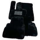 Black Sheepskin Floor Mats For Mercedes Benz GL-Class X166 (2012-2015) | ER56 Design - AutoWin