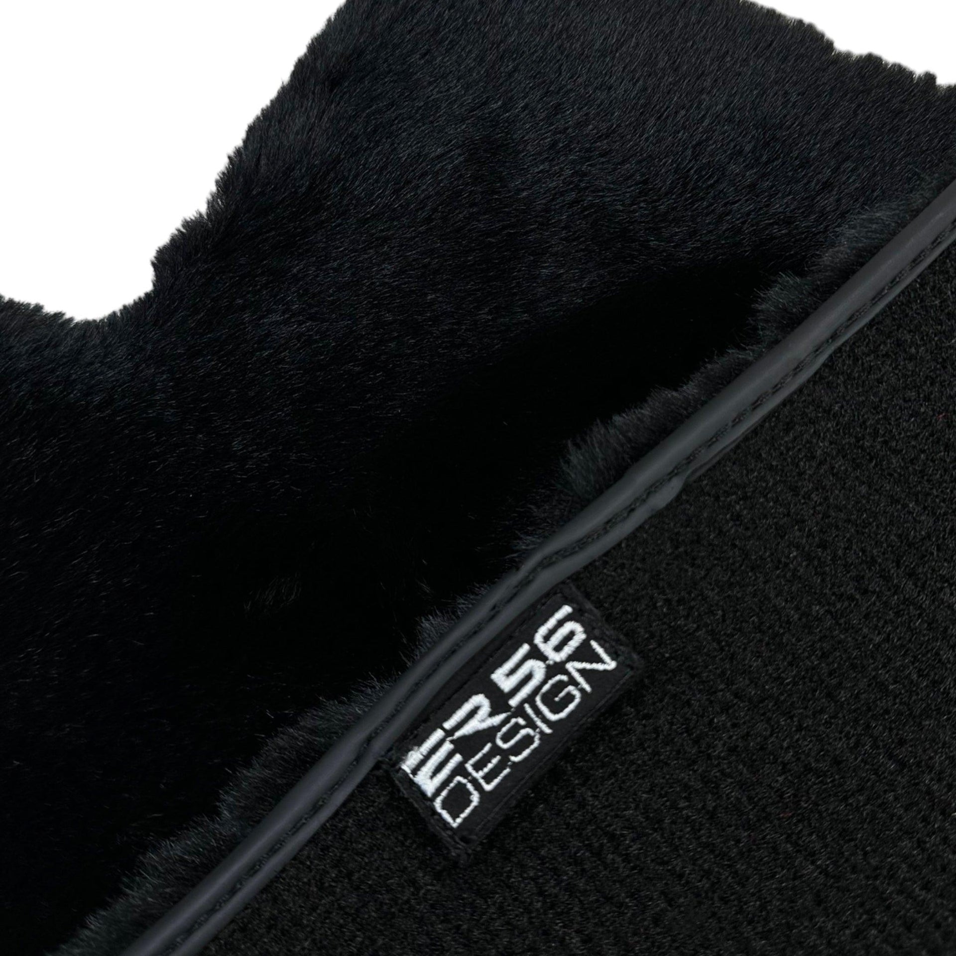 Black Sheepskin Floor Mats For Mercedes Benz M-Class W163 (1997-2005) | ER56 Design - AutoWin