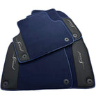 Blue Floor Mats For Bentley Mulsanne (2010-2020) with Leather - AutoWin