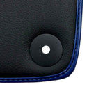 Blue Floor Mats For Bentley Mulsanne (2010-2020) with Leather - AutoWin