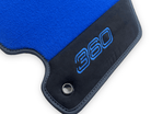 Blue Floor Mats For Ferrari 360 Modena 1999-2005 With Alcantara Leather - AutoWin