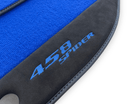 Blue Floor Mats For Ferrari 458 Spider 2012-2015 Alcantara Leather - AutoWin