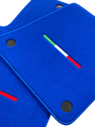 Blue Floor Mats For Ferrari 599 Coupe 2006-2012 Italian Edition - AutoWin