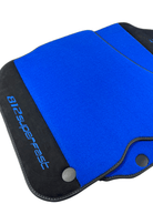 Blue Floor Mats For Ferrari 812 Superfast With Alcantara Leather - AutoWin