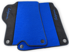 Blue Floor Mats For Ferrari California 2008-2014 With Alcantara - AutoWin