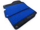 Blue Floor Mats For Ferrari California 2008-2014 With Alcantara - AutoWin