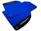 Blue Floor Mats for Lamborghini Aventador With Alcantara Leather - AutoWin