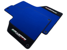 Blue Floor Mats for Lamborghini Gallardo With Alcantara Leather - AutoWin