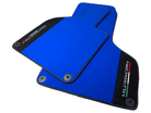 Blue Floor Mats for Lamborghini Huracan With Alcantara Leather - AutoWin