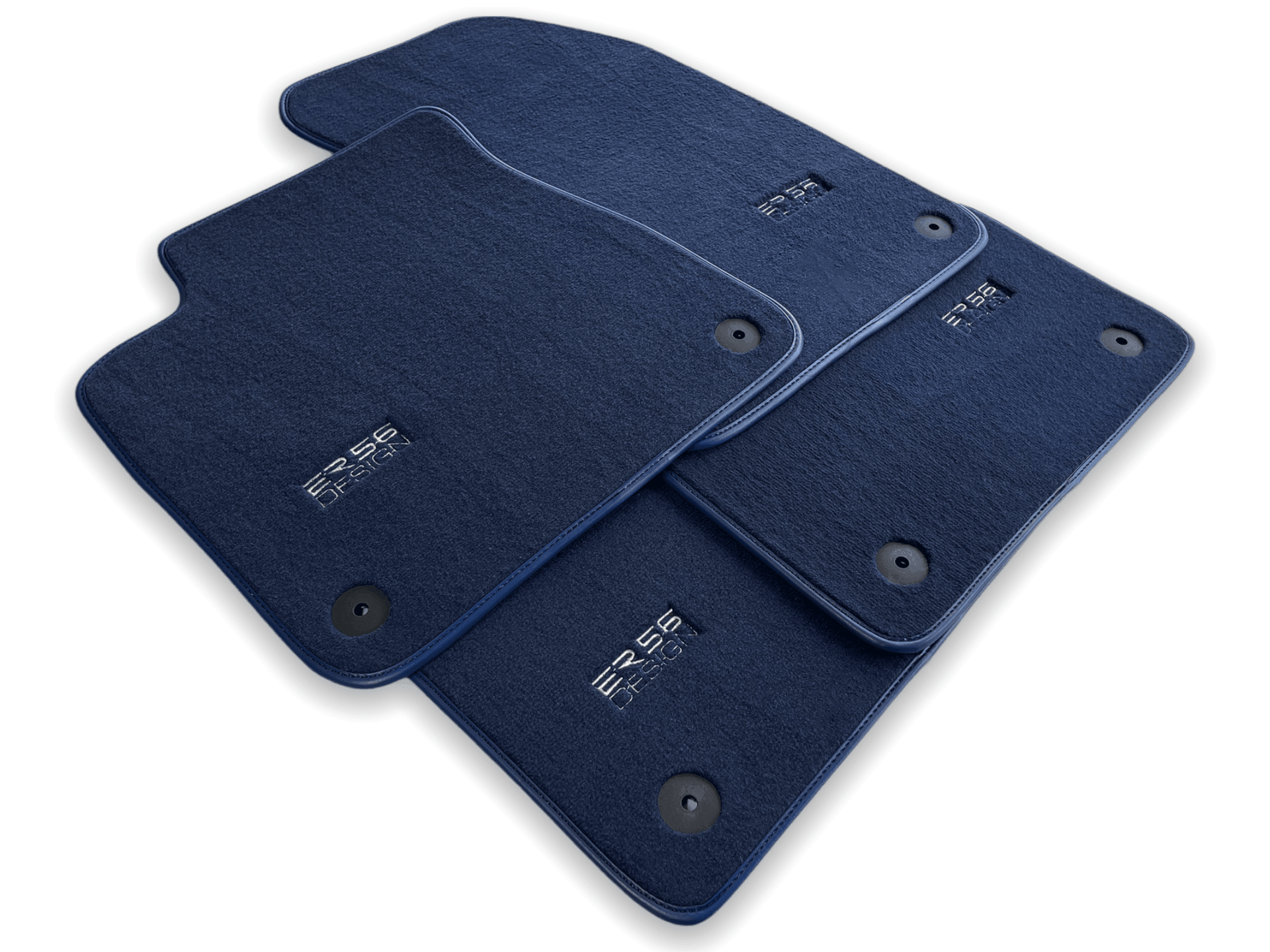 Dark Blue Floor Mats for Audi A1 5-door Hatchback 2010-2018 | ER56 Design - AutoWin