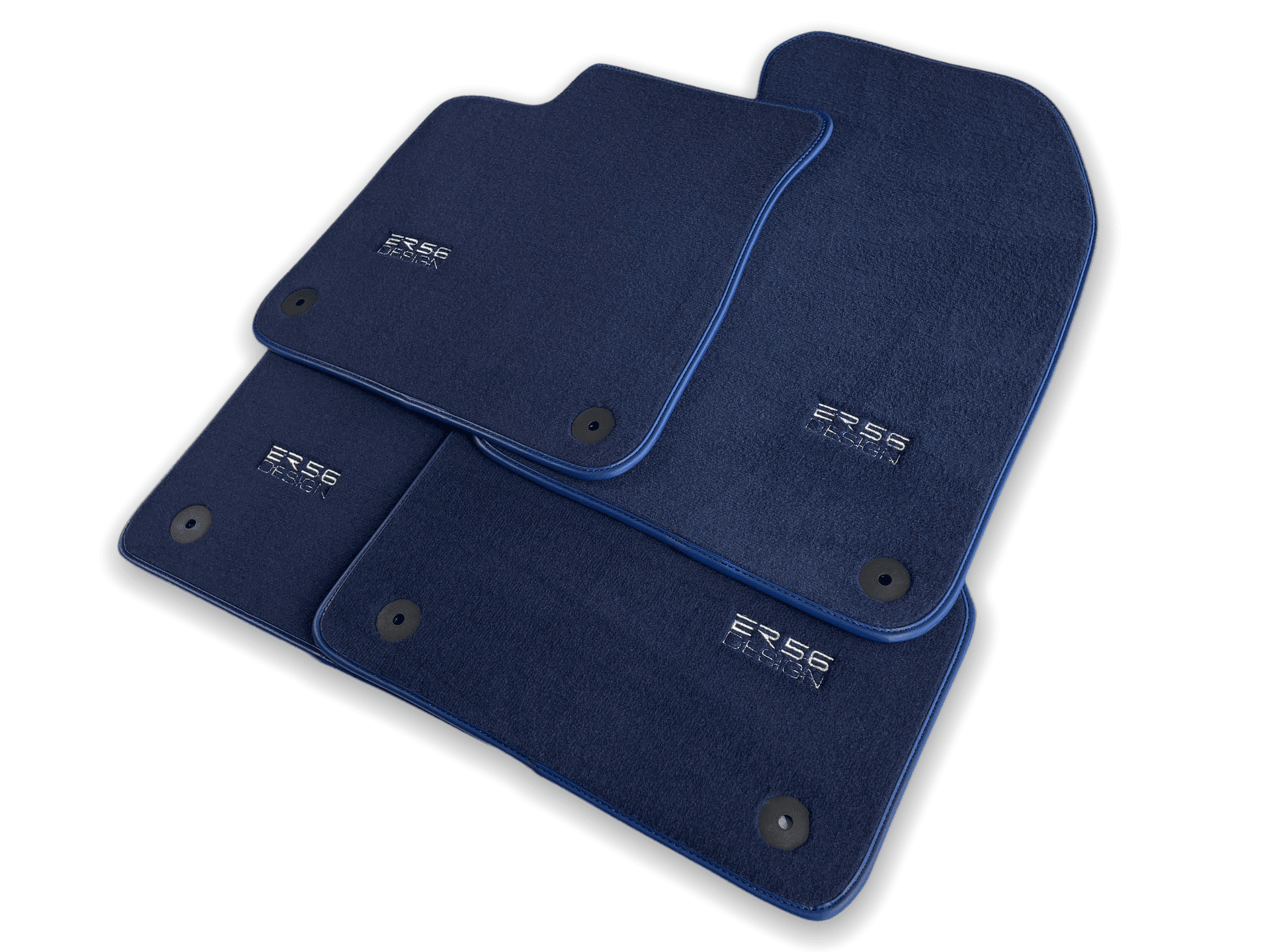 Dark Blue Floor Mats for Audi A8 A8 D4 Long (2010-2017) | ER56 Design - AutoWin