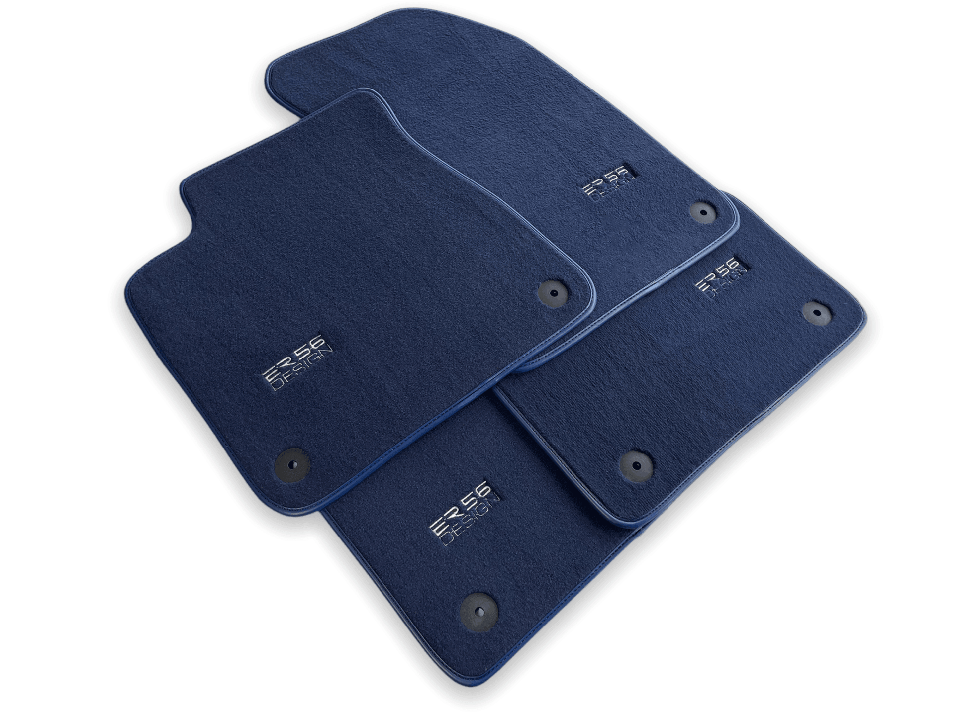 Dark Blue Floor Mats for Audi A8 D3 (2002-2010) | ER56 Design - AutoWin