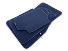 Dark Blue Floor Mats For BMW 7 Series E65 With M Package - AutoWin