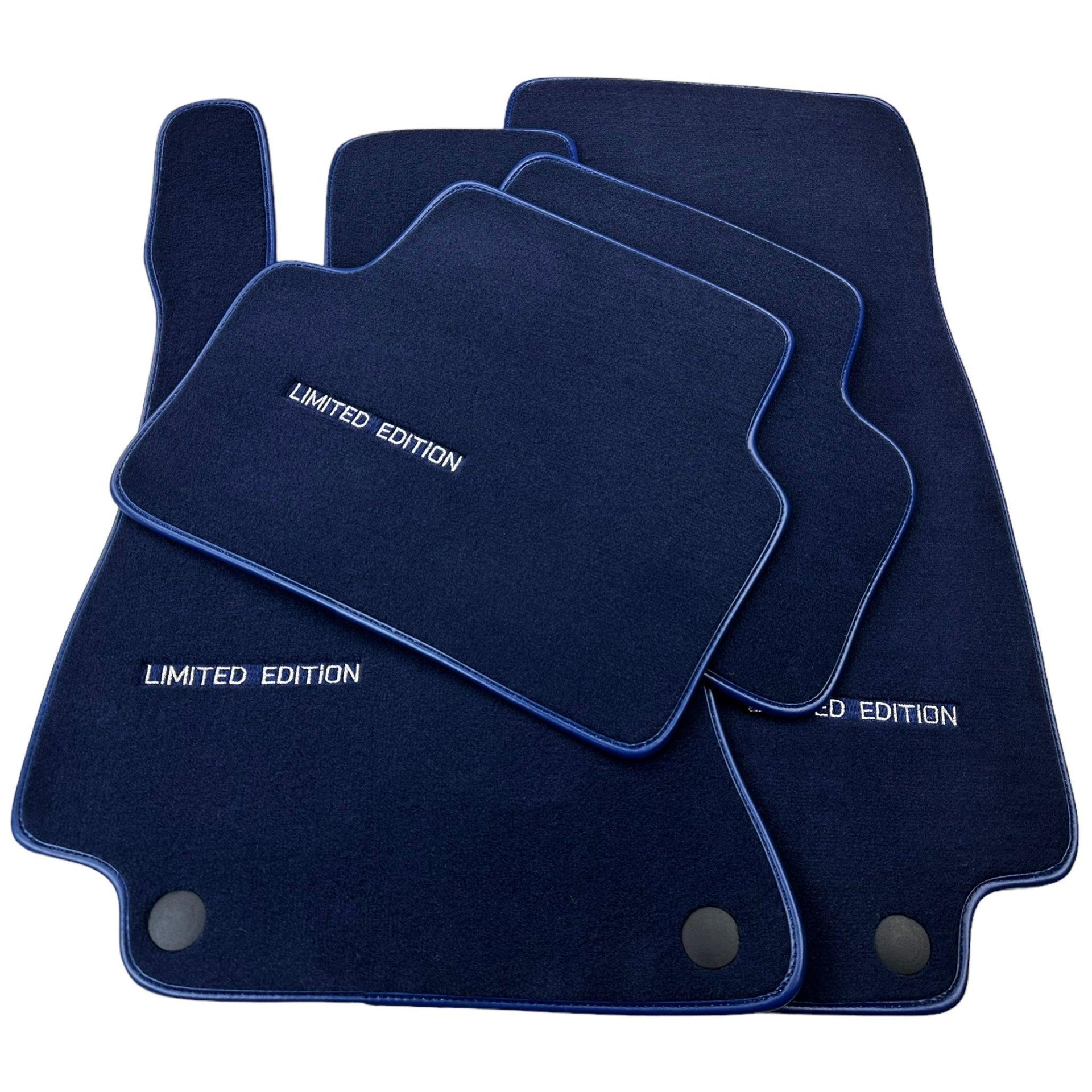 Dark Blue Floor Mats For Mercedes Benz CLA-Class X118 Shooting Brake (2019-2023) | Limited Edition - AutoWin