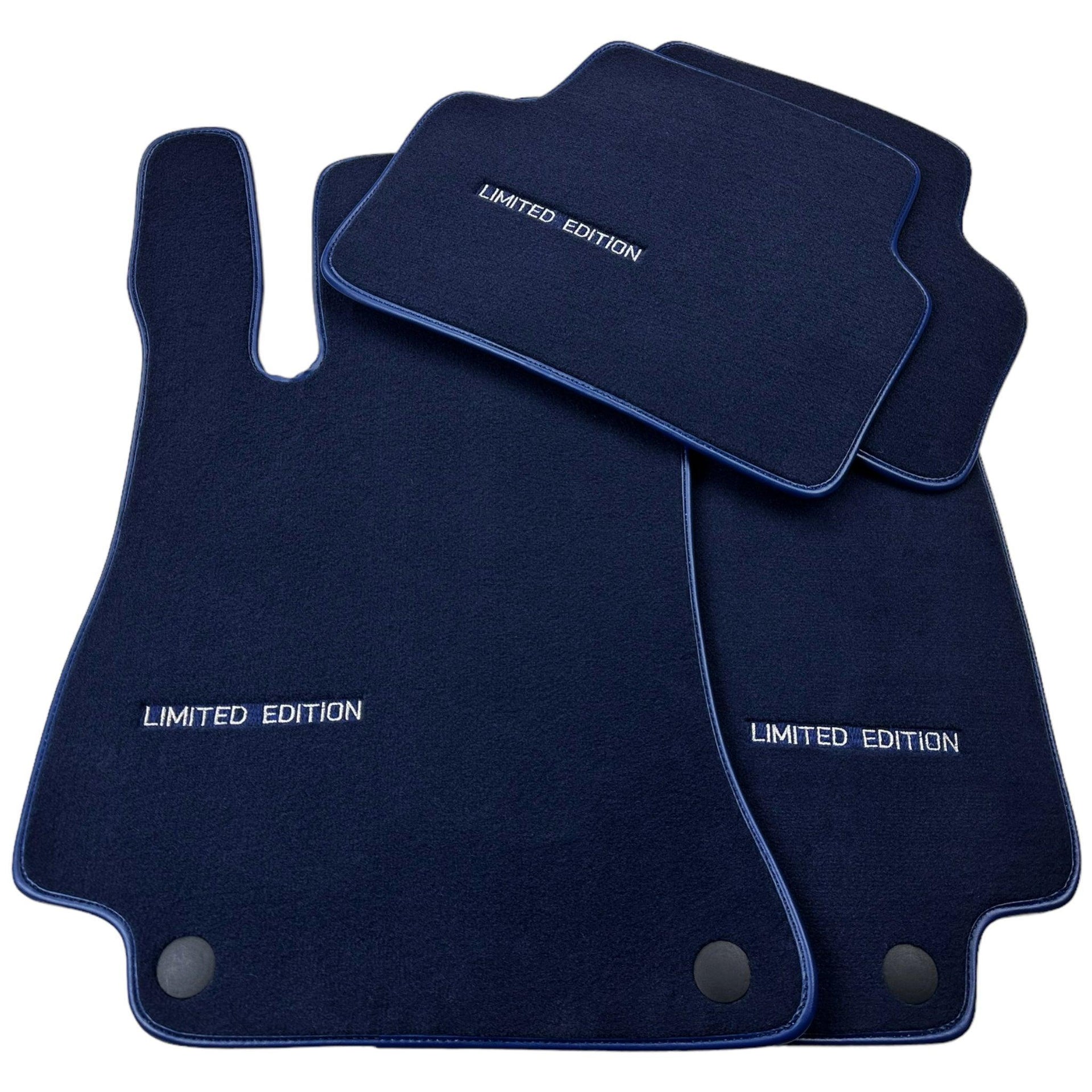 Dark Blue Floor Mats For Mercedes Benz CLC-Class CL203 (2008 - 2011) | Limited Edition - AutoWin