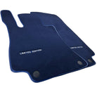 Dark Blue Floor Mats For Mercedes Benz CLK-Class C208 Coupe (1997-2002) | Limited Edition - AutoWin