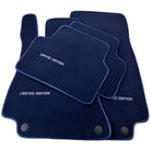 Dark Blue Floor Mats For Mercedes Benz E-Class W124 Sedan (1985-1995) | Limited Edition - AutoWin