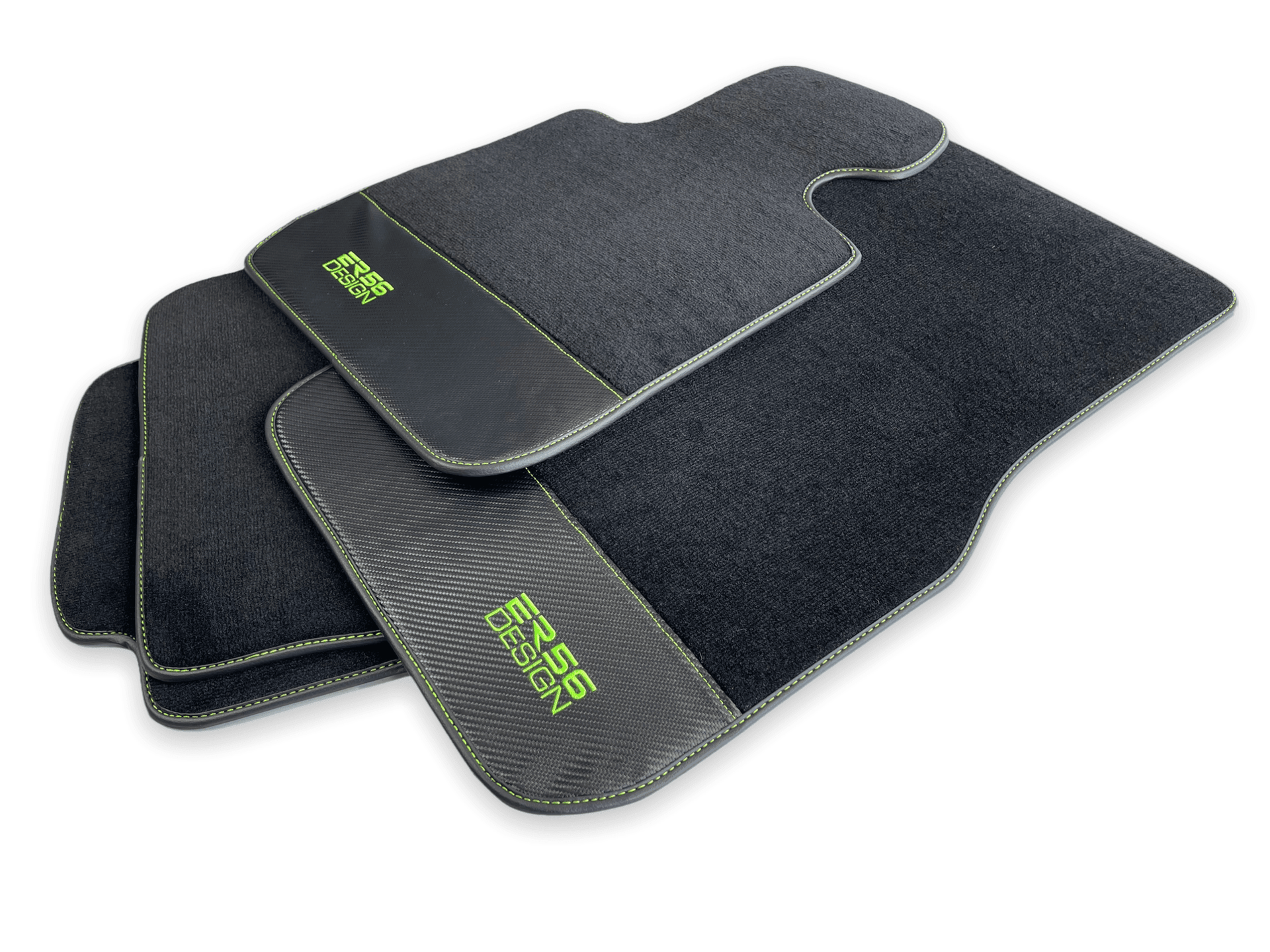 Floor Mats For BMW 3 Series E36 4-door Sedan Carbon Leather Er56 Design - AutoWin