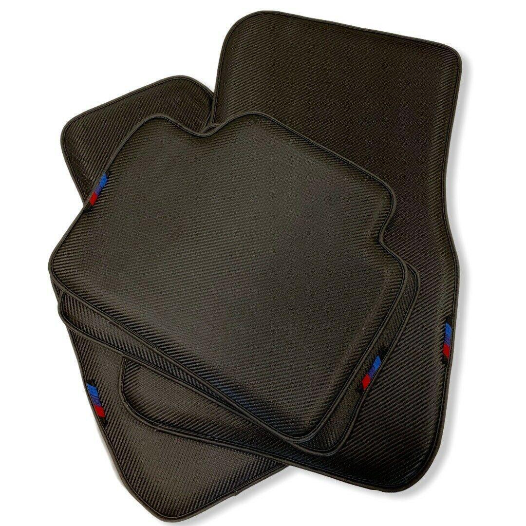 Floor Mats For BMW iX1 - U11 SUV Autowin Brand Carbon Fiber Leather - AutoWin