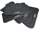 Floor Mats For BMW iX1 - U11 SUV Black Leather Er56 Design - AutoWin