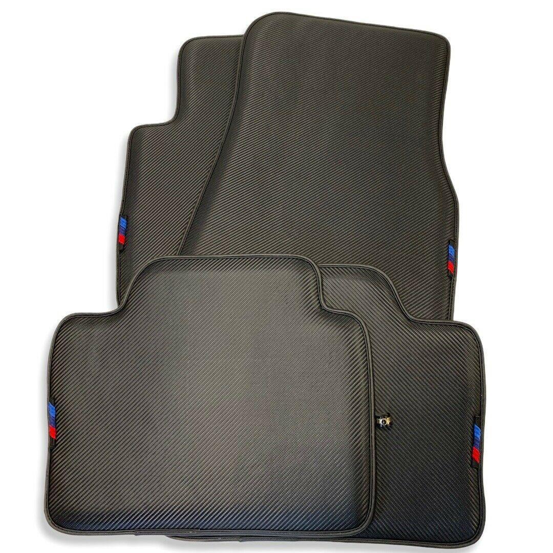 Floor Mats For BMW M3 E46 Autowin Brand Carbon Fiber Leather - AutoWin
