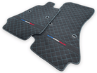 Floor Mats For Bugatti Chiron Alcantara Leather Limited Edition - AutoWin