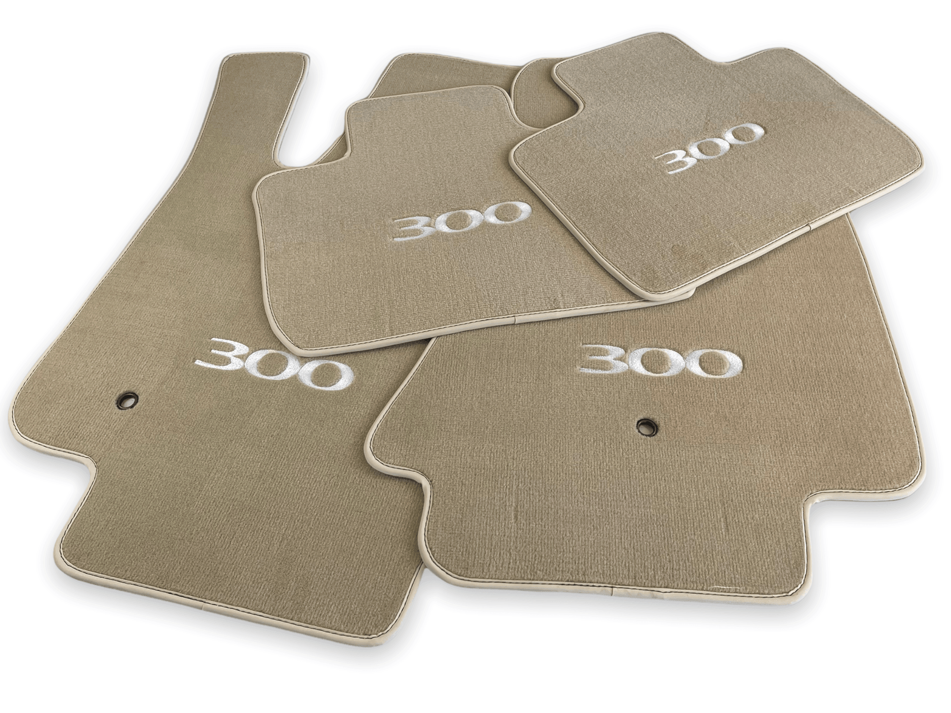 Floor Mats For Chrysler 300C Beige 2011-2022 - AutoWin