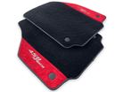 Floor Mats For Ferrari 458 Spider 2012-2015 Red Alcantara Leather - AutoWin