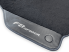 Floor Mats For Ferrari F8 Spider 2019-2022 With Carbon Fiber Leather - AutoWin