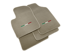 Italian Edition Beige Floor Mats for Fiat 500X (2018-2024) Convertible - AutoWin