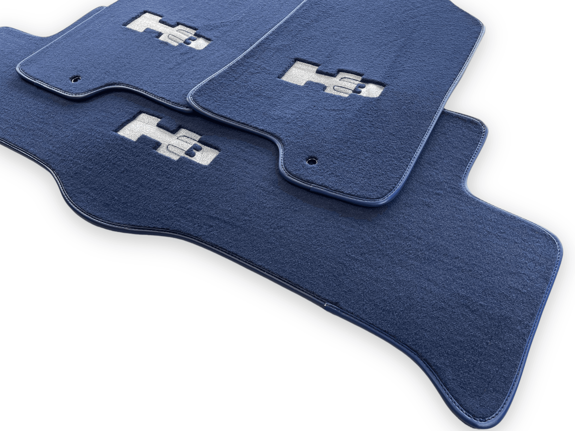 Floor Mats For Hummer H3 2005-2010 Tailored Dark Blue Color Carpets - AutoWin
