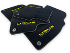 Floor Mats For Lamborghini Urus Black Tailored Yellow Edition - AutoWin