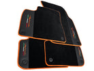 Floor Mats For Lamborghini Urus Performante Leather And Orange Trim - AutoWin