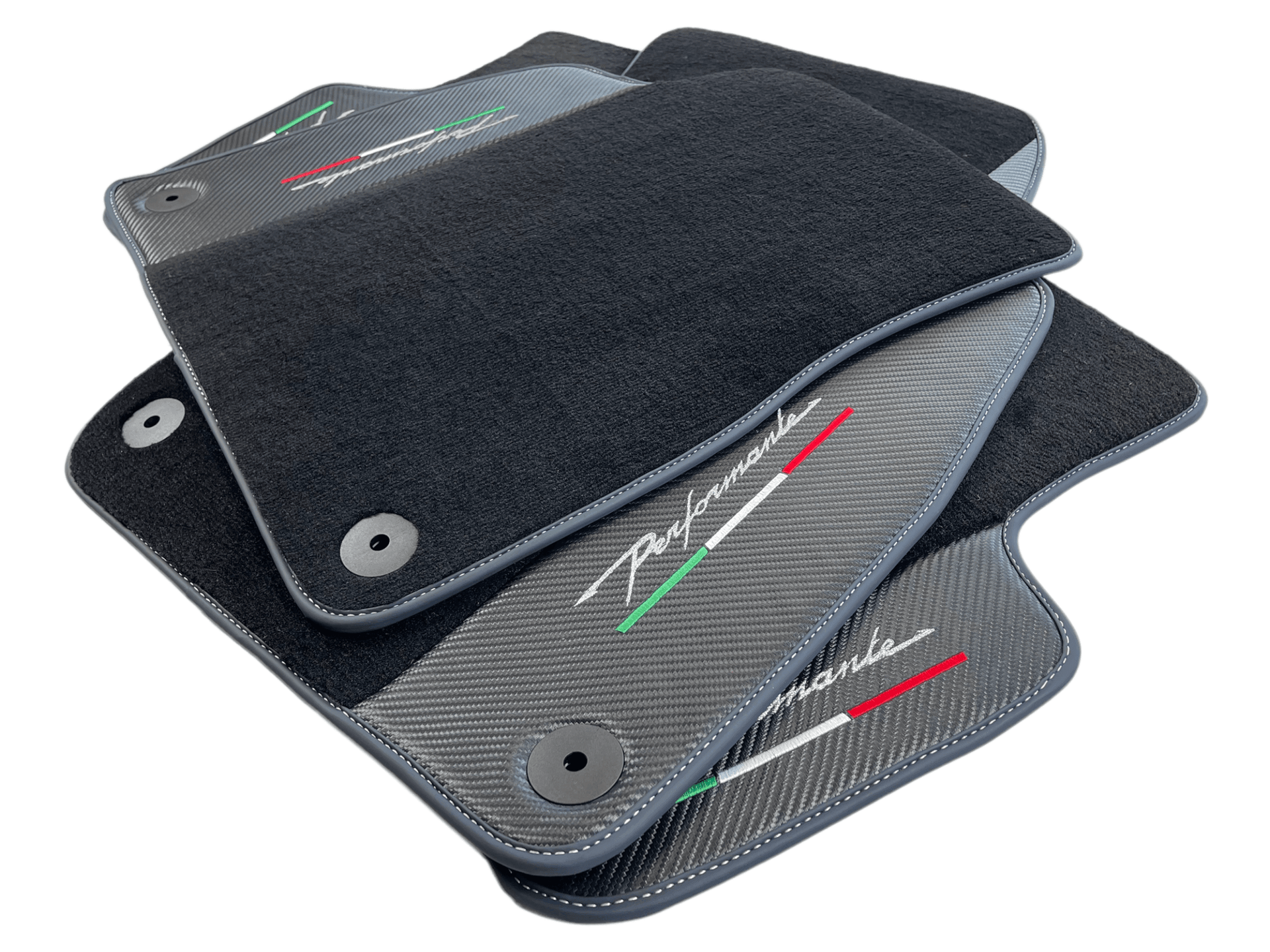Floor Mats For Lamborghini Urus Performante With Carbon Leather - AutoWin