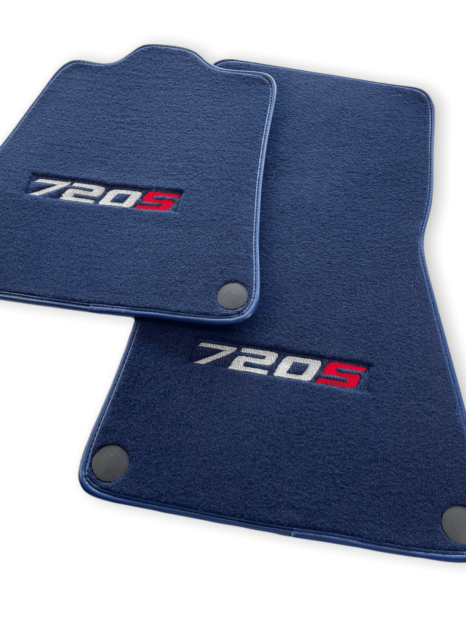 Floor Mats For McLaren 720S Dark Blue Tailored Carpets Set AutoWin - AutoWin