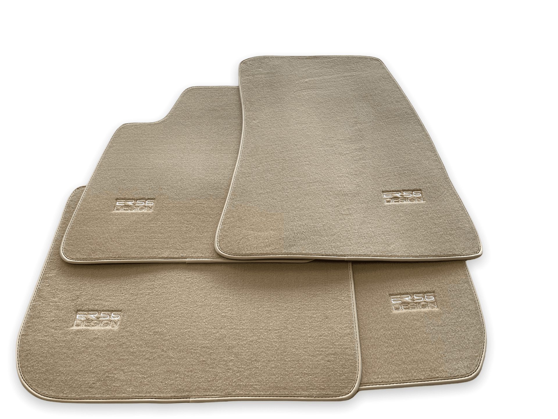 Floor Mats For Rolls Royce Cullinan Rr31 2018-2023 Beige ER56 Design - AutoWin