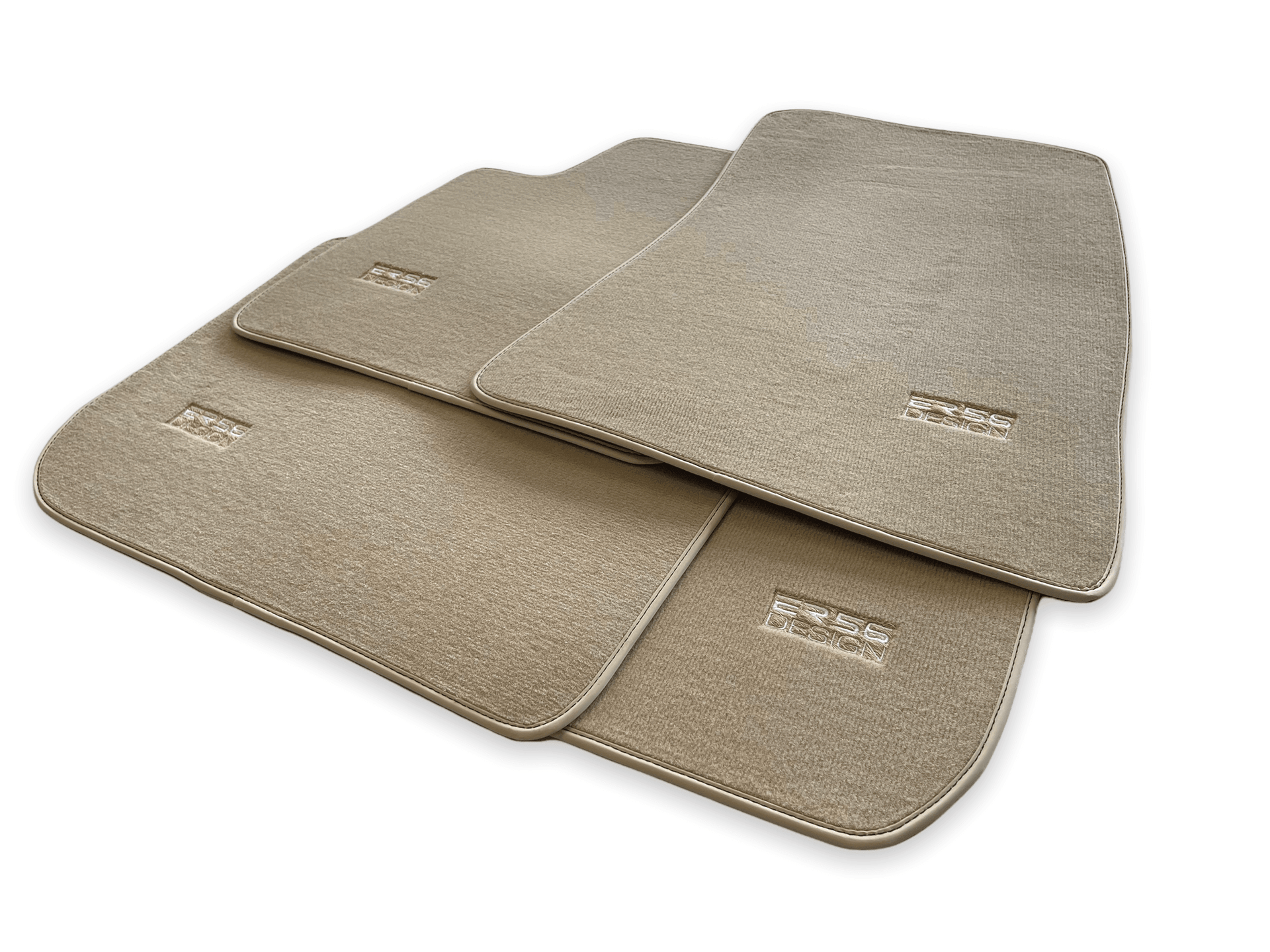 Floor Mats For Rolls Royce Wraith 2013-2023 Beige Er56 Design - AutoWin
