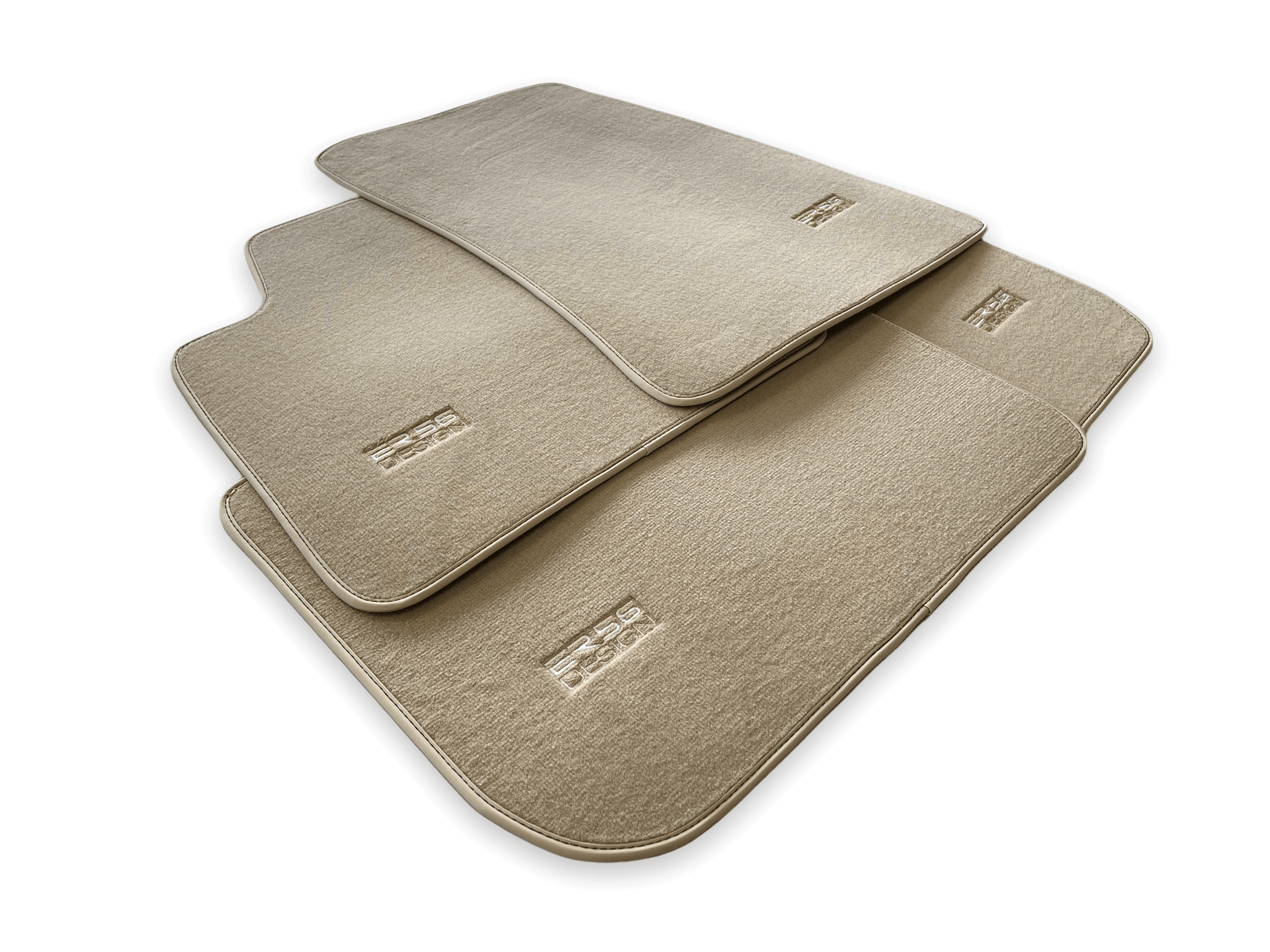 Floor Mats For Rolls Royce Wraith 2013-2023 Beige Er56 Design - AutoWin