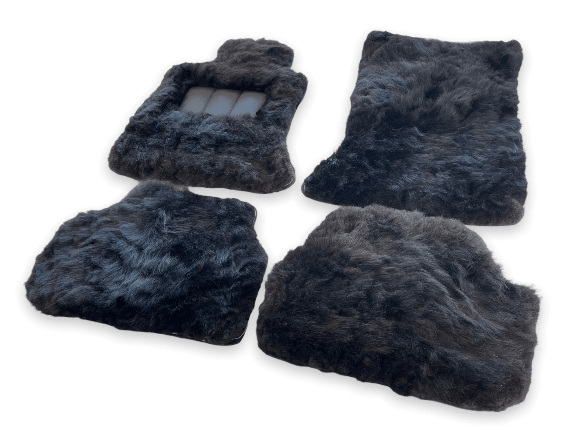 Genuine Sheepskin Floor Mats Rolls Royce Phantom VIII (2017-2024) ER56 Design Brand - AutoWin