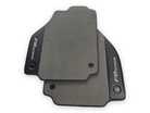 Gray Floor Mats For Ferrari F8 Spider 2019-2022 With Carbon Fiber Leather - AutoWin