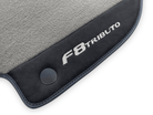 Gray Floor Mats For Ferrari F8 Tributo 2019-2022 With Alcantara Leather - AutoWin