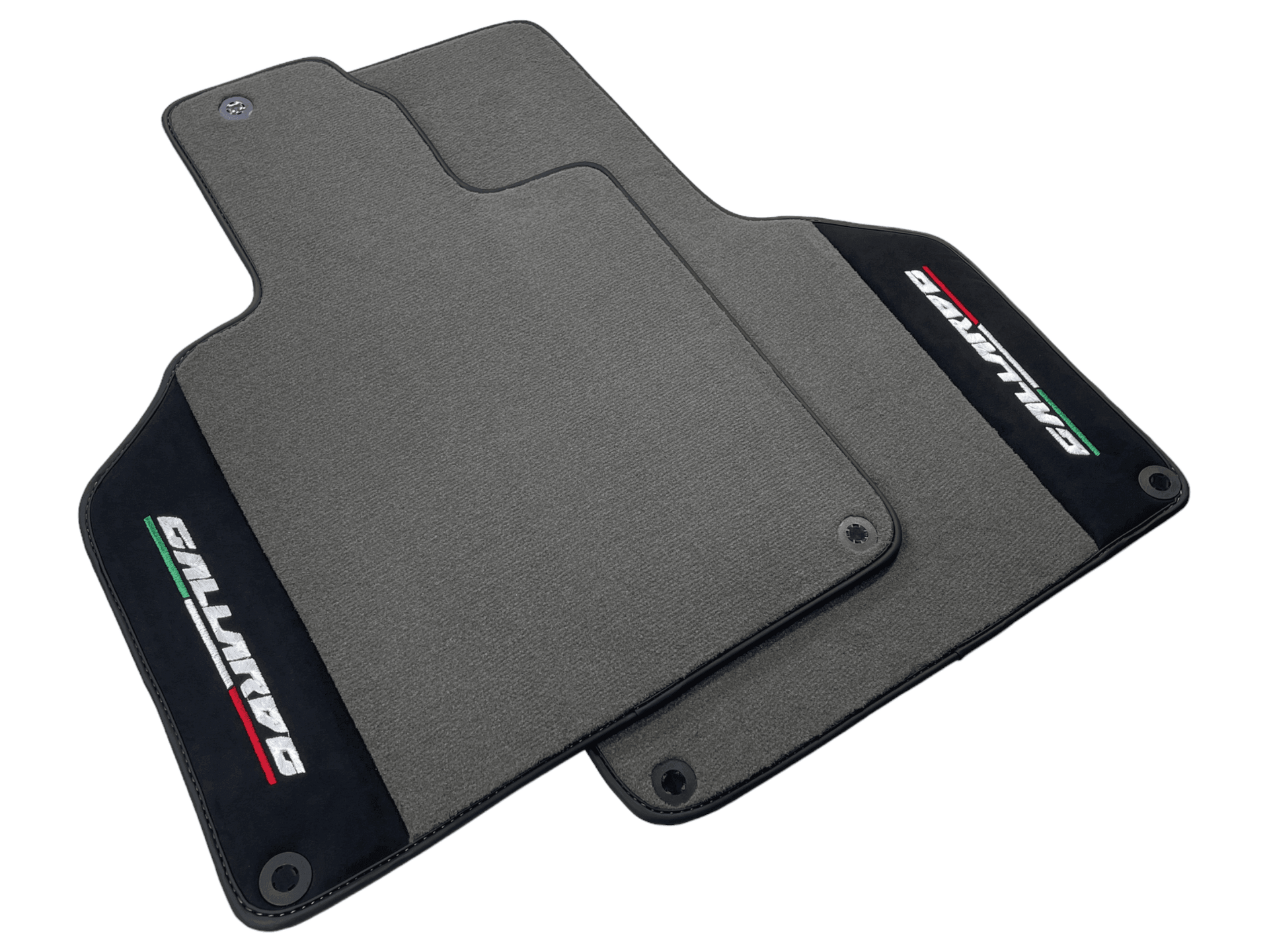 Gray Floor Mats for Lamborghini Gallardo With Alcantara Leather - AutoWin