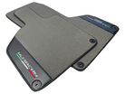 Gray Floor Mats for Lamborghini Huracan With Carbon Fiber Leather - AutoWin