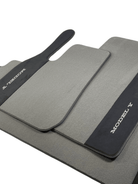 Gray Floor Mats For Tesla Model Y With Alcantara Leather - AutoWin