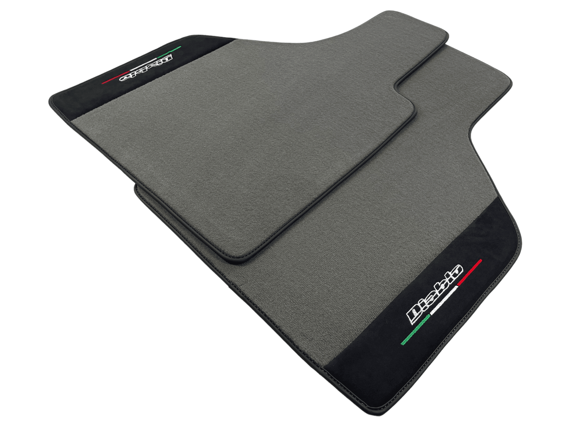 Gray Floor Mats Lamborghini Diablo 1990-2001 Alcantara Leather - AutoWin