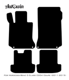 Gray Luxury Floor Mats For Mercedes Benz C-Class C204 Coupe (2011-2015) | ER56 Design - AutoWin